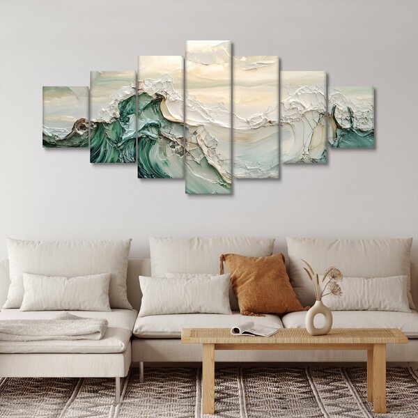 Obraz - 3D abstrakce moře (210x100 cm)