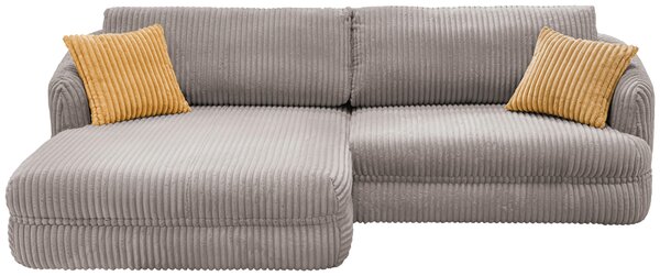 ROHOVÁ SEDAČKA, textil, světle hnědá Livetastic - Sedací soupravy, Online Only