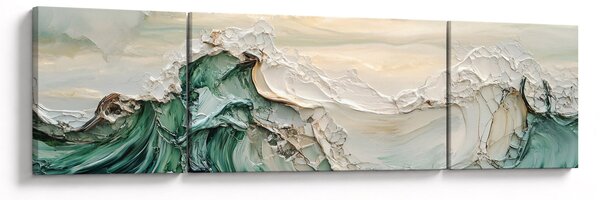 Obraz - 3D abstrakce moře (170x50 cm)