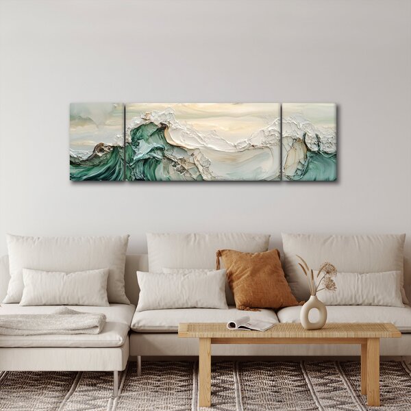 Obraz - 3D abstrakce moře (170x50 cm)