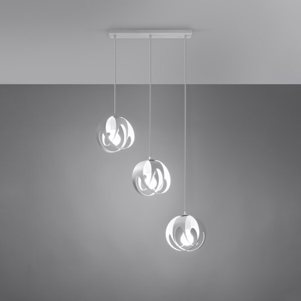 Sollux Lighting Závěsné svítidlo TULOS 3L bílé