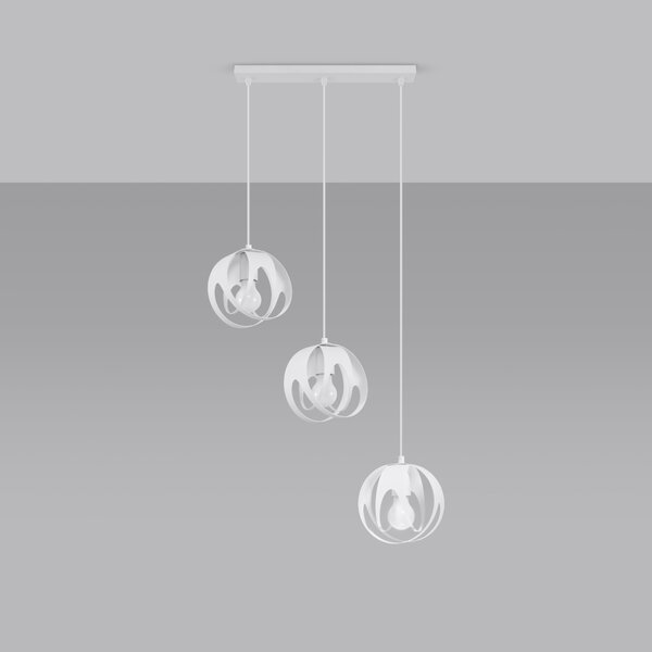 Sollux Lighting Závěsné svítidlo TULOS 3L bílé