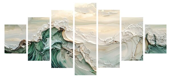 Obraz - 3D abstrakce moře (210x100 cm)