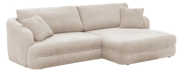 ROHOVÁ SEDAČKA, textil, krémová Livetastic - Sedací soupravy, Online Only