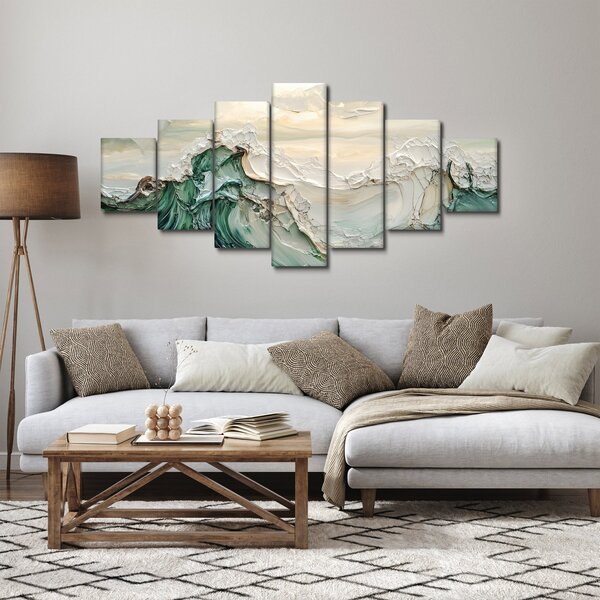 Obraz - 3D abstrakce moře (210x100 cm)
