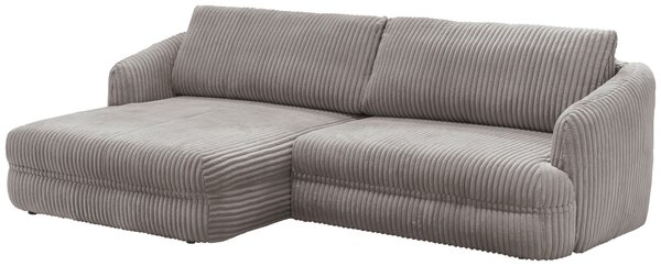 ROHOVÁ SEDAČKA, textil, šedohnědá Livetastic - Sedací soupravy, Online Only