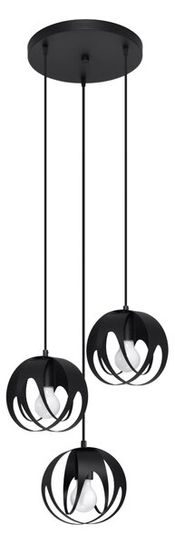 Sollux Lighting Závěsné svítidlo TULOS 3P černé
