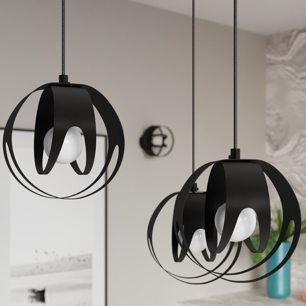 Sollux Lighting Závěsné svítidlo TULOS 3P černé