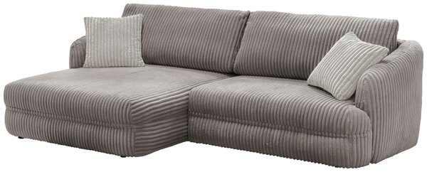 ROHOVÁ SEDAČKA, textil, šedohnědá Livetastic - Sedací soupravy, Online Only