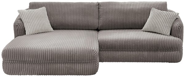 ROHOVÁ SEDAČKA, textil, šedohnědá Livetastic - Sedací soupravy, Online Only