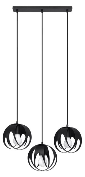 Sollux Lighting Závěsné svítidlo TULOS 3L černé