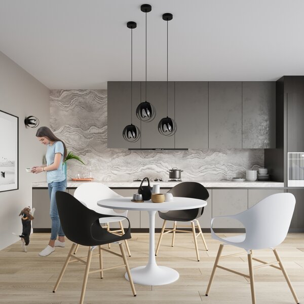 Sollux Lighting Závěsné svítidlo TULOS 3L černé