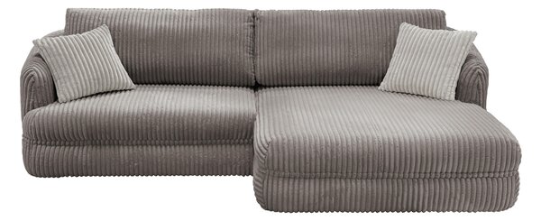 ROHOVÁ SEDAČKA, textil, šedohnědá Livetastic - Sedací soupravy, Online Only