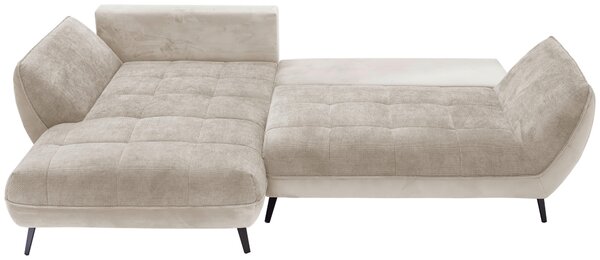 ROHOVÁ SEDAČKA, textil, béžová, světle hnědá Livetastic - Sedací soupravy, Online Only