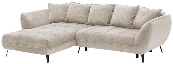 ROHOVÁ SEDAČKA, textil, béžová, světle hnědá Livetastic - Sedací soupravy, Online Only