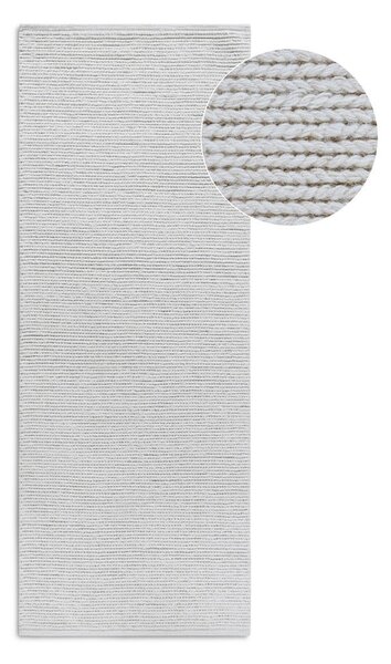Bílý ručně tkaný vlněný běhoun 80x200 cm Francois – Villeroy&Boch