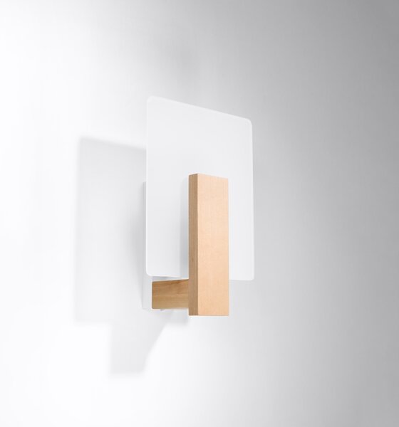 Sollux Lighting Nástěnné svítidlo LAPPO přírodní dřevo