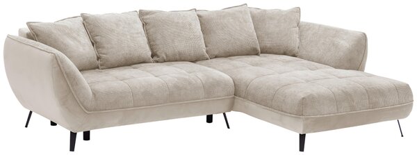ROHOVÁ SEDAČKA, textil, béžová, světle hnědá Livetastic - Sedací soupravy, Online Only