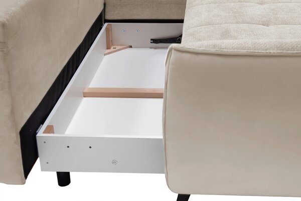 ROHOVÁ SEDAČKA, textil, pískové barvy, béžová Livetastic - Sedací soupravy, Online Only