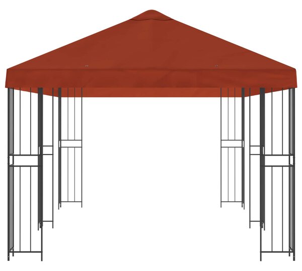Zahradní altán 6 x 3 m Cihlová Polyester a ocel 190 gsm 3375985