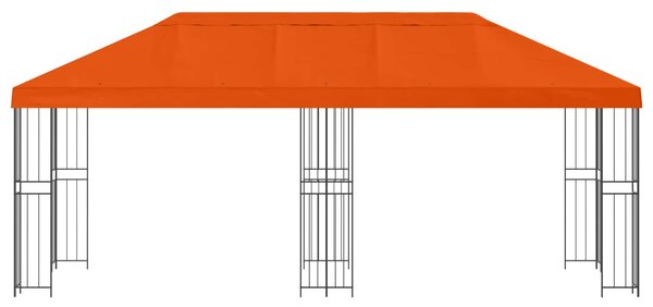 Zahradní altán 6 x 3 m Oranžová Polyester a ocel 190 gsm 3375990