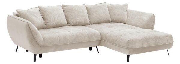 ROHOVÁ SEDAČKA, textil, pískové barvy, béžová Livetastic - Sedací soupravy, Online Only