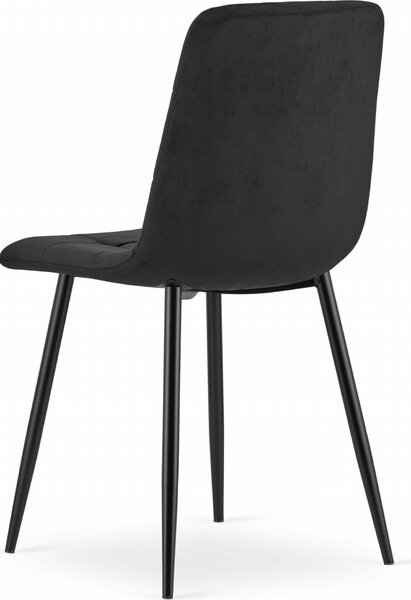 Židle Valora KARA černá x1 - Jednoduchá černá židle pro elegantní aranžmá