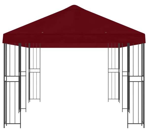 Zahradní altán 6 x 3 m Vínová Polyester a ocel 190 gsm 3375992