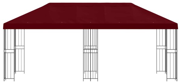 Zahradní altán 6 x 3 m Vínová Polyester a ocel 190 gsm 3375992
