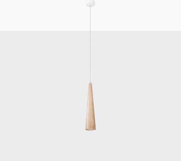 Sollux Lighting Závěsné svítidlo SULA 1 přírodní dřevo