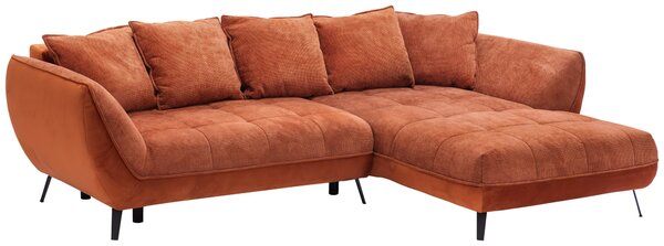 ROHOVÁ SEDAČKA, textil, rezavá Livetastic - Sedací soupravy, Online Only