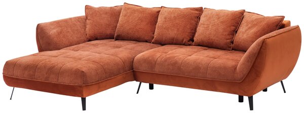 ROHOVÁ SEDAČKA, textil, rezavá Livetastic - Sedací soupravy, Online Only