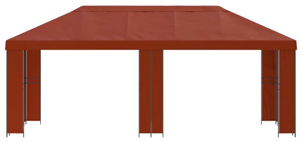 Zahradní altán 6 x 3 m Cihlová Polyester a ocel 190 gsm 3376010
