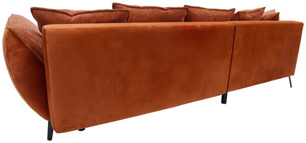 ROHOVÁ SEDAČKA, textil, rezavá Livetastic - Sedací soupravy, Online Only