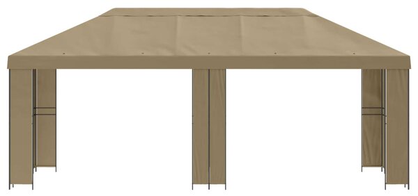 Zahradní altán 6 x 3 m Béžová Polyester a ocel 190 gsm 3376007