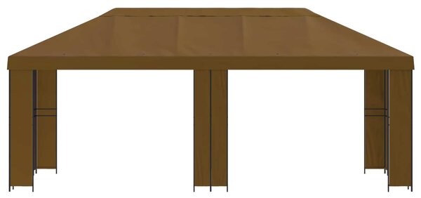 Zahradní altán 6 x 3 m Taupe Polyester a ocel 190 gsm 3376012