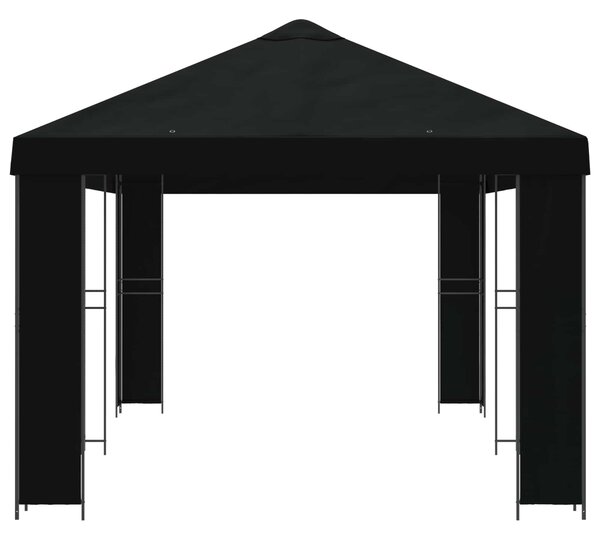 Zahradní altán 6 x 3 m Černá Polyester a ocel 190 gsm 3376016
