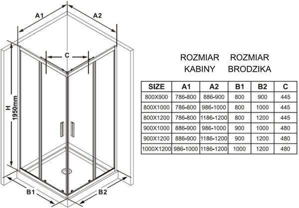 Ravak Blix Slim sprchové dveře 90 cm posuvné stříbrná lesk/průhledné sklo X1XM70C00Z1