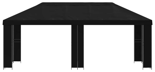 Zahradní altán 6 x 3 m Černá Polyester a ocel 190 gsm 3376016