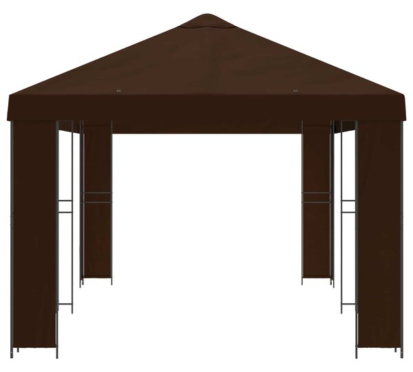 Zahradní altán 6 x 3 m Hnědá Polyester a ocel 190 gsm 3376018
