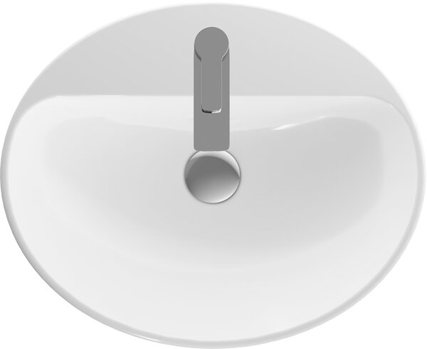 Geberit Variform umyvadlo 55x45 cm oválné zápustný bílá 500.721.01.2