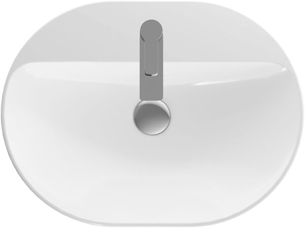 Geberit Variform umyvadlo 60x45 cm oválné zápustný bílá 500.733.01.2