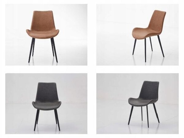 Ekspand | Velurová židle LR800 - černá - čalouněná, moderní design, pohodlná, industriální styl