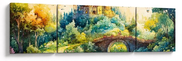 Obraz - Pohádkový zámek (170x50 cm)