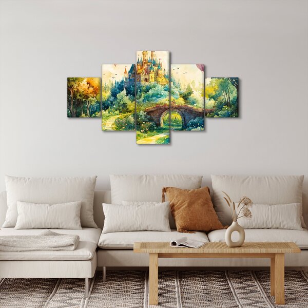 Obraz - Pohádkový zámek (125x70 cm)