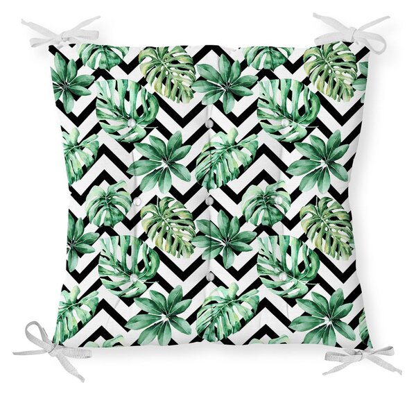 Podsedák s příměsí bavlny Minimalist Cushion Covers Palm Leaves, 40 x 40 cm