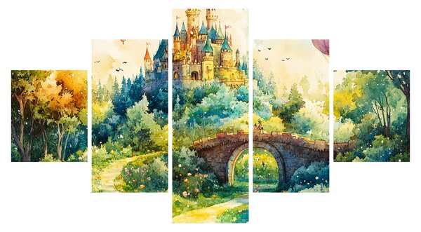 Obraz - Pohádkový zámek (125x70 cm)