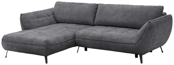 ROHOVÁ SEDAČKA, textil, antracitová Livetastic - Sedací soupravy, Online Only