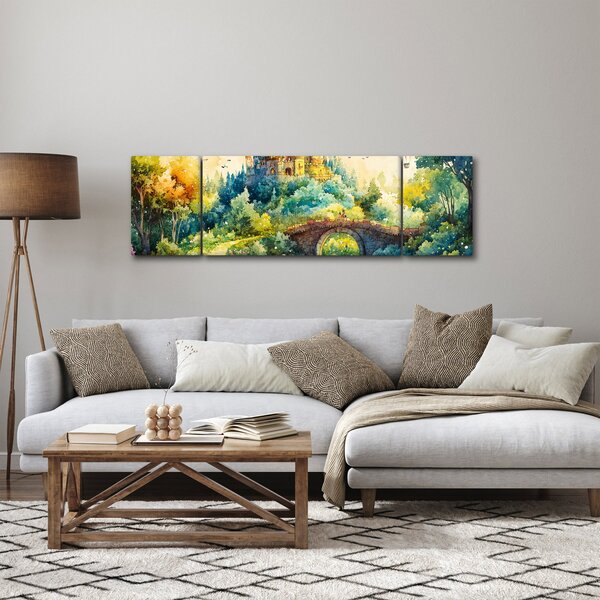 Obraz - Pohádkový zámek (170x50 cm)