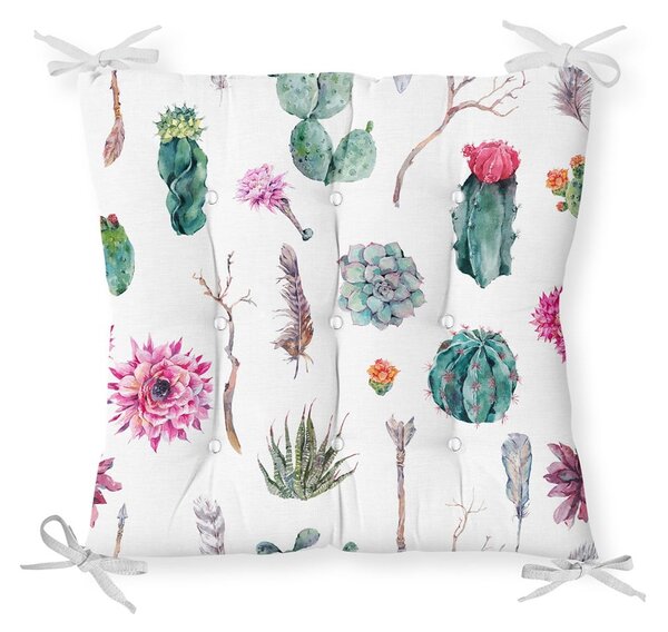 Podsedák s příměsí bavlny Minimalist Cushion Covers Succulent, 40 x 40 cm